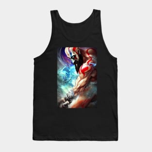 GOW KRATOS GRAFFITI STYLE Tank Top